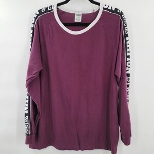 VS PINK Nation Campus Long Sleeve Leggings Tee Size‎ L